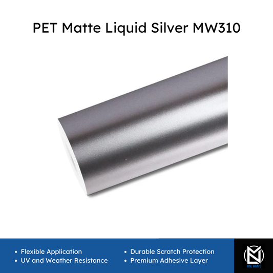 PET Matte Liquid Silver MW310