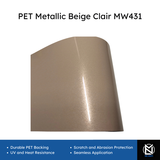 PET Metallic Beige Clair MW431