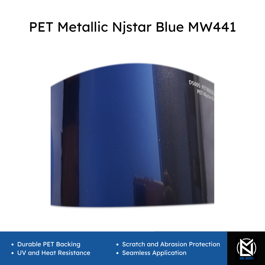 PET Metallic Njstar Blau MW441