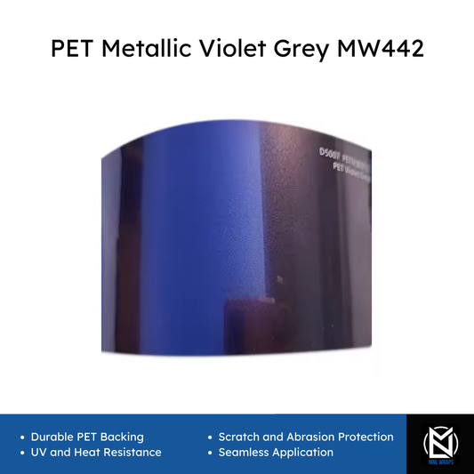 PET Metallic Violet Grey MW442