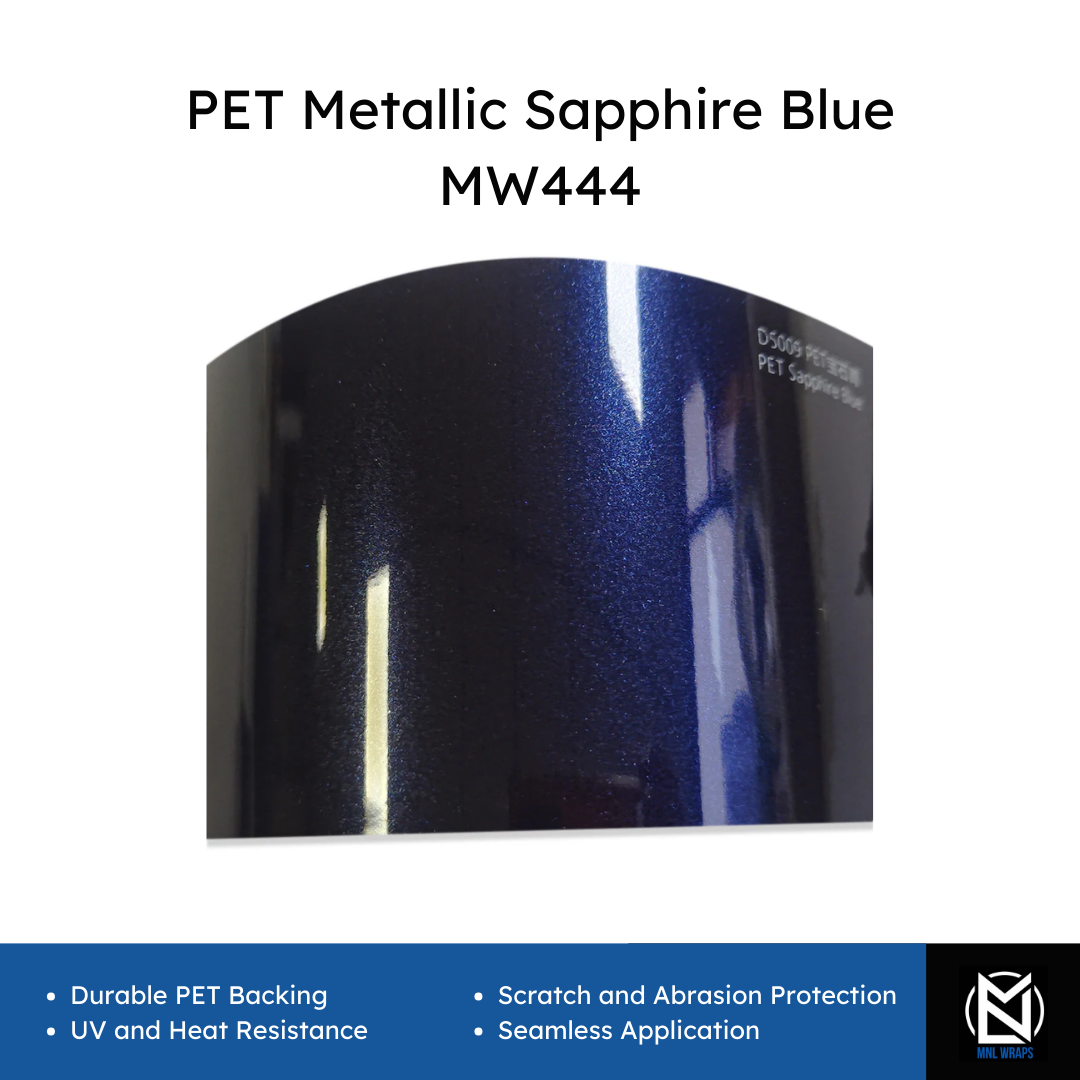 PET métallisé bleu saphir MW444