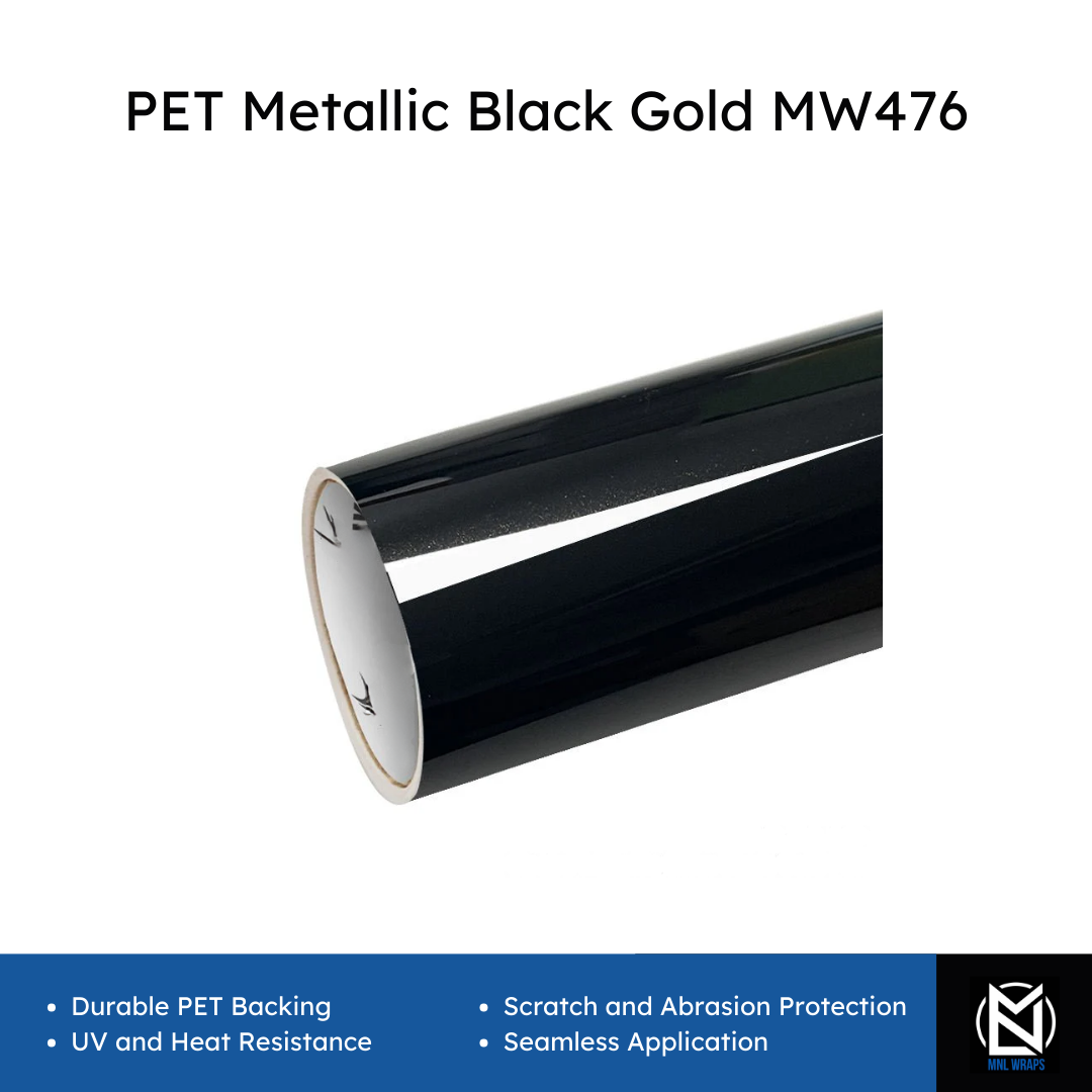 PET Metallic Black Gold MW476