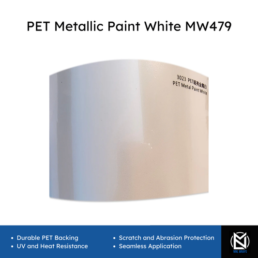 PET Metallic Paint White MW479