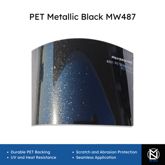 PET Metallic Black MW487