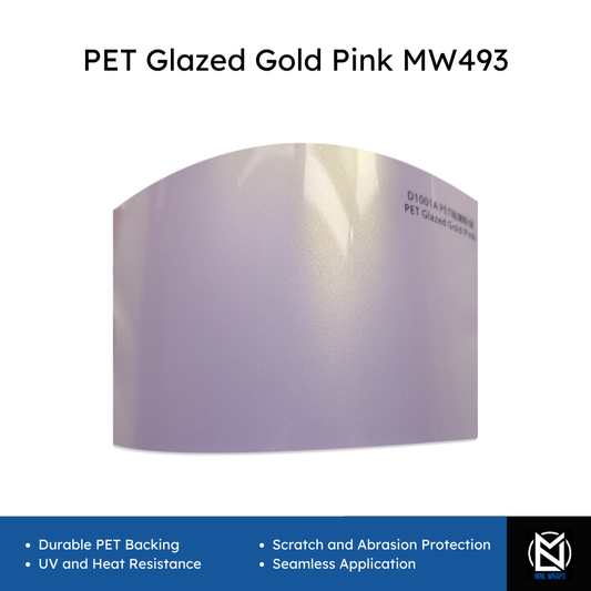 PET Glazed Gold Pink MW493