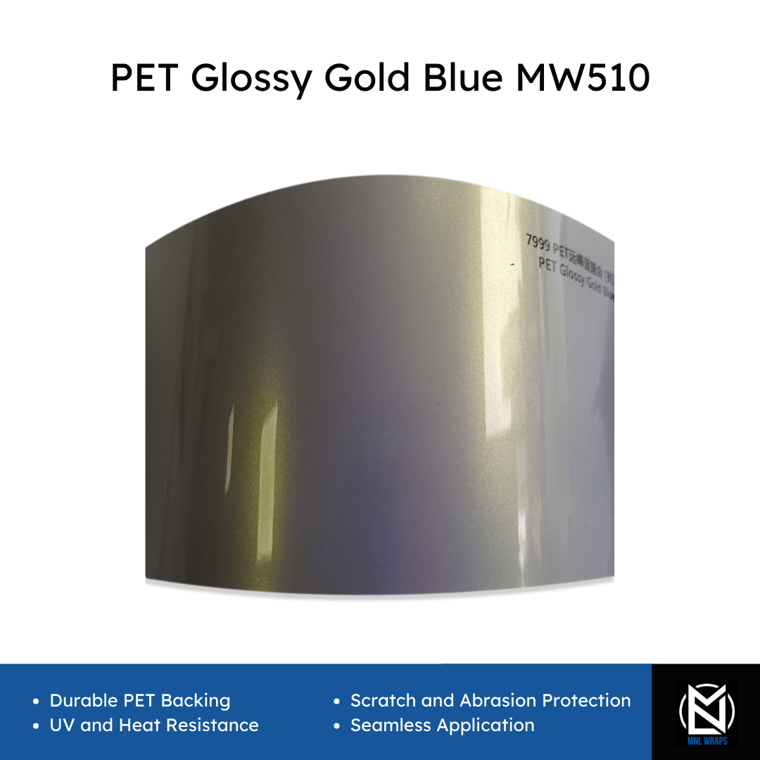 PET Bleu brillant doré MW510