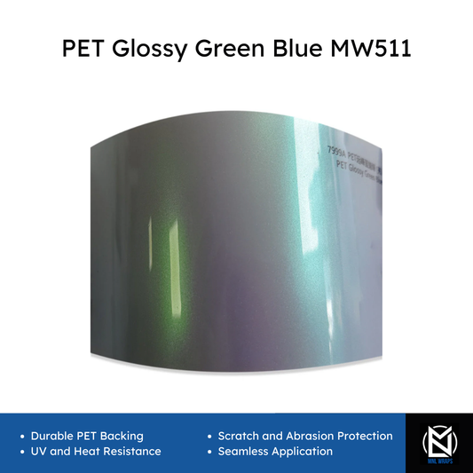 PET Vert Bleu Brillant MW511