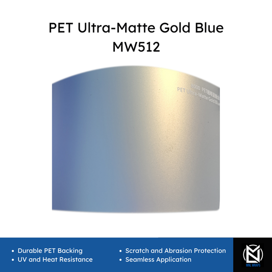 PET Ultra-Matte Gold Blue MW512