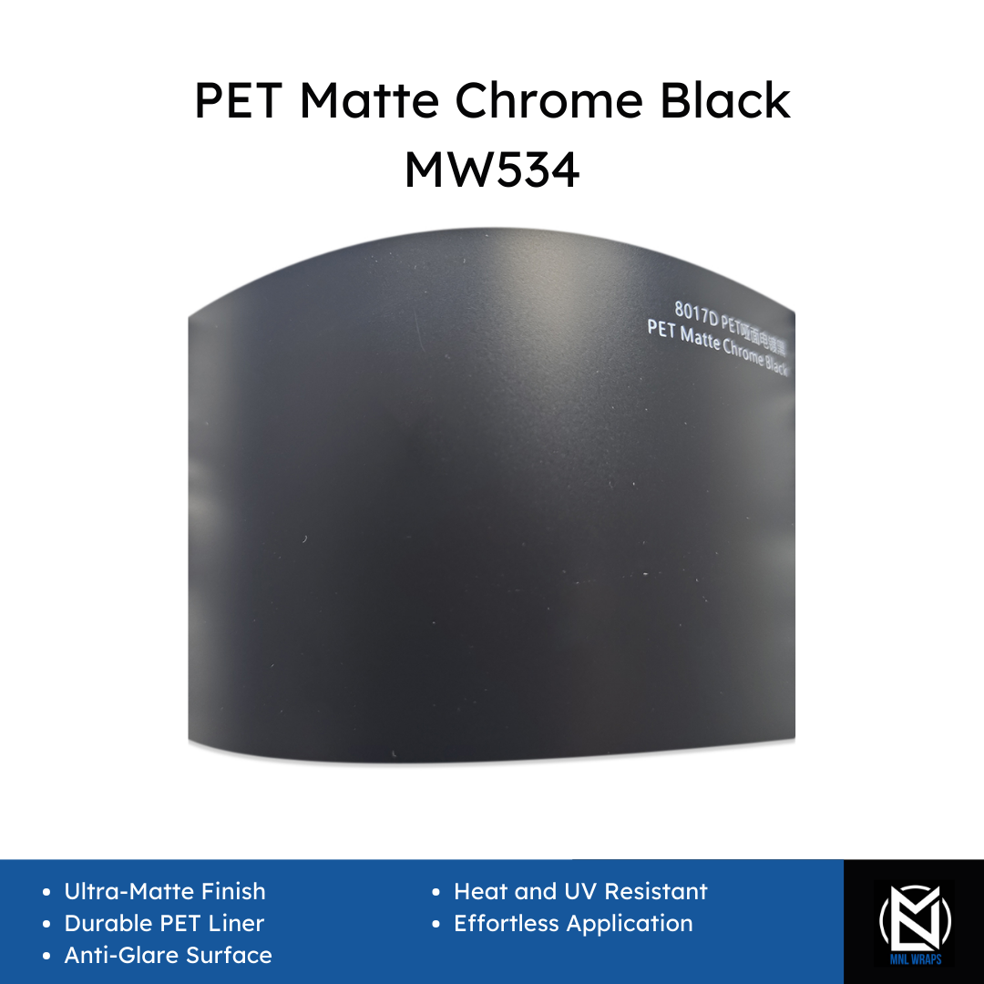 PET Chrome Mat Noir MW534