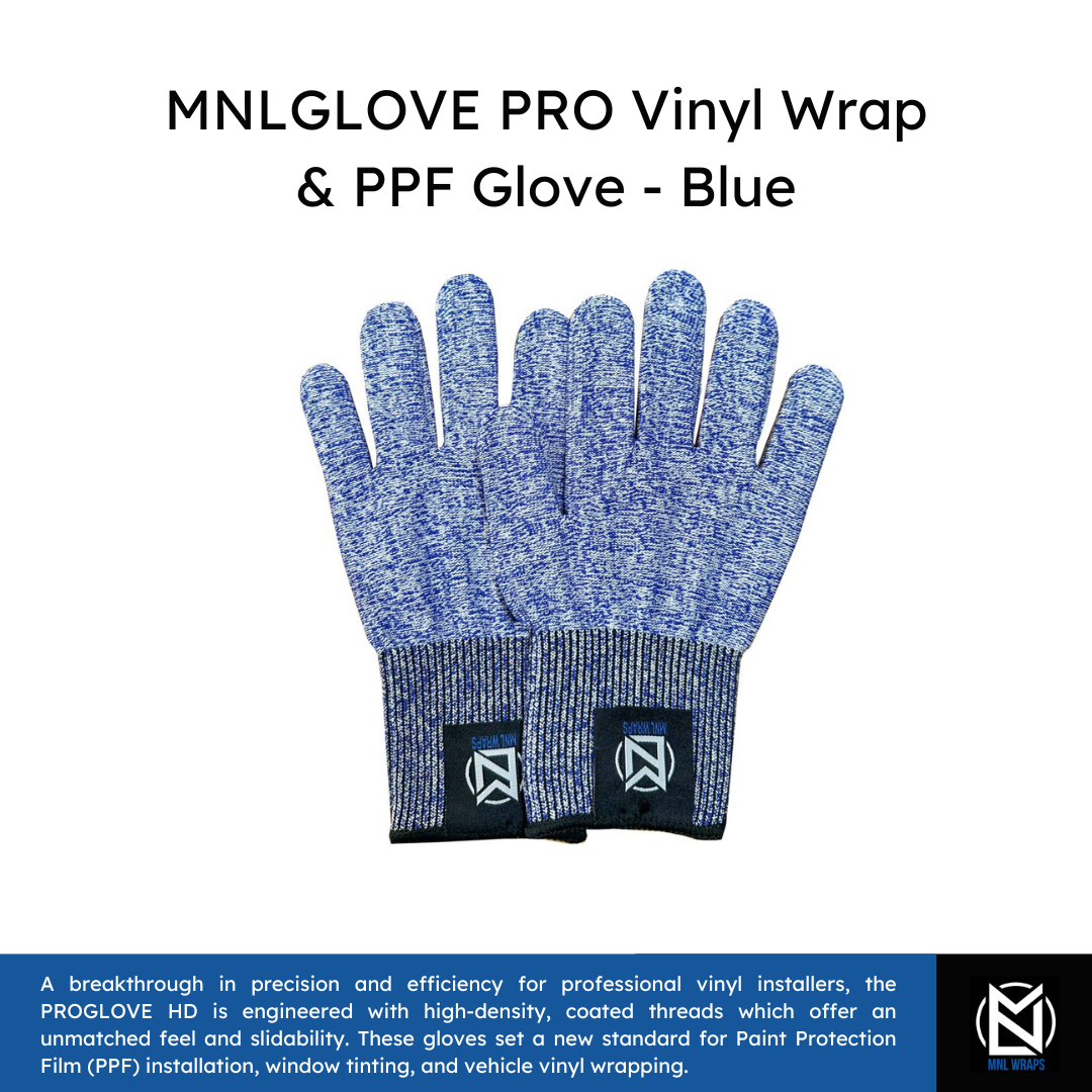 MNLGLOVE PRO Vinyl Wrap & PPF Glove - Blue