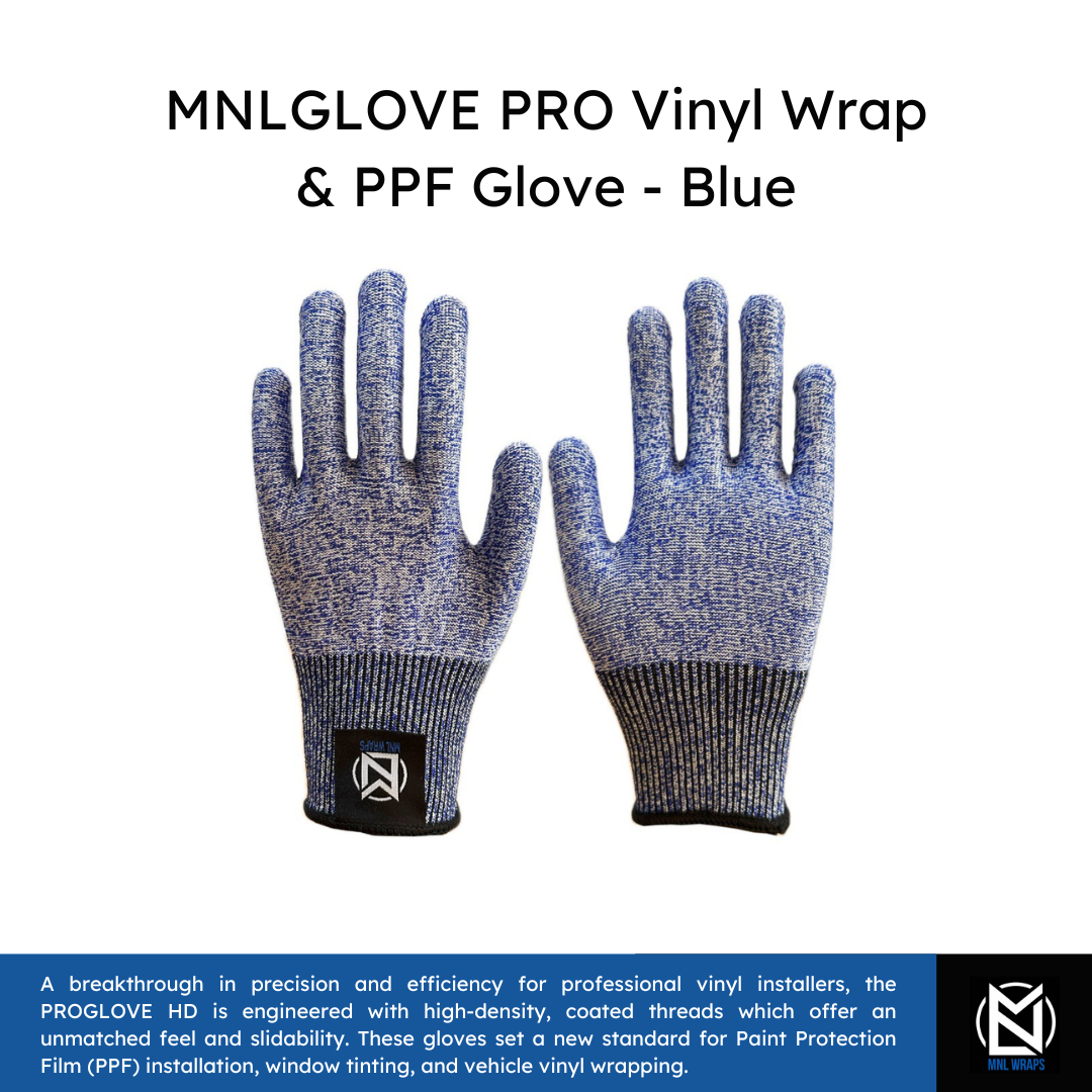 MNLGLOVE PRO Vinyl Wrap & PPF Glove - Blue