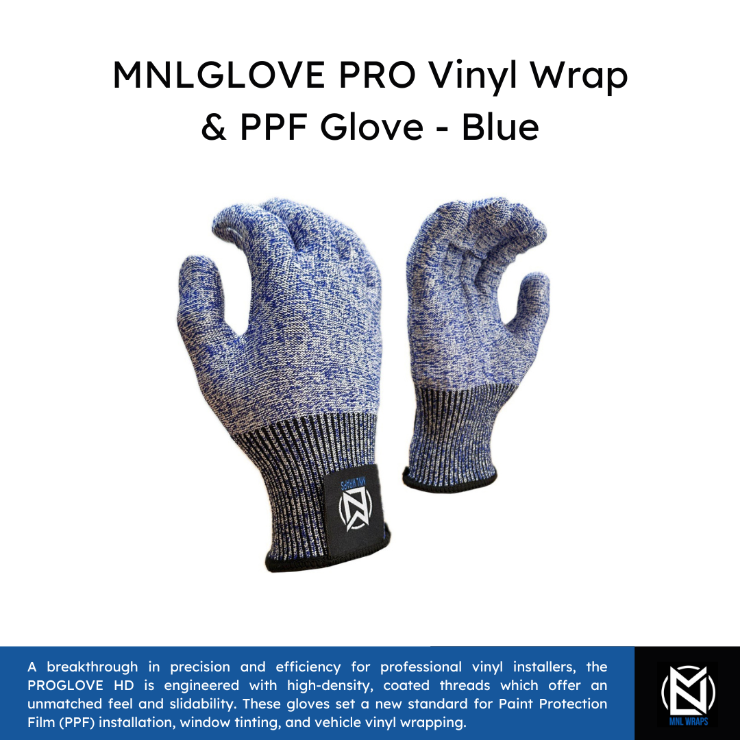 MNLGLOVE PRO Vinyl Wrap & PPF Glove - Blue