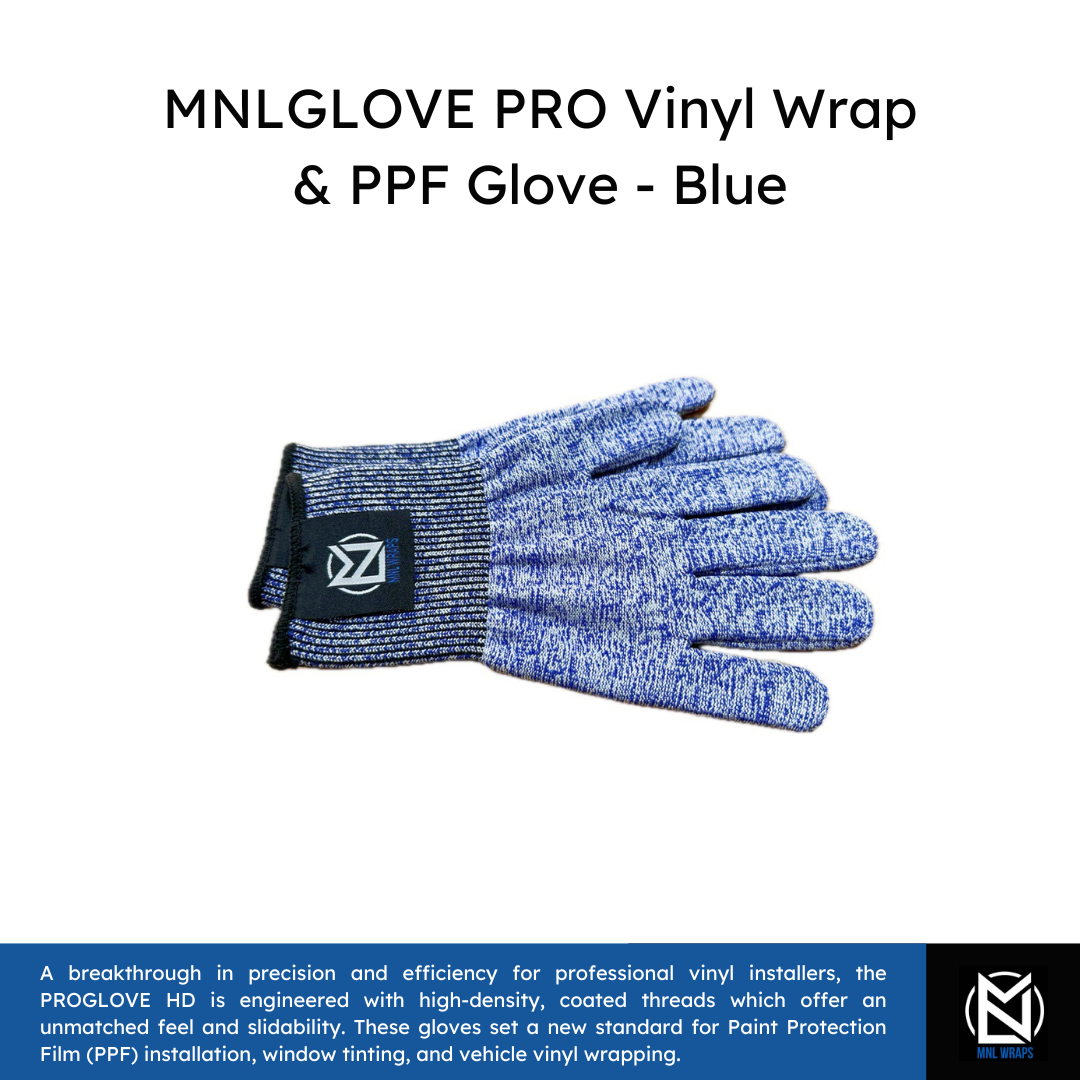 MNLGLOVE PRO Vinyl Wrap & PPF Glove - Blue