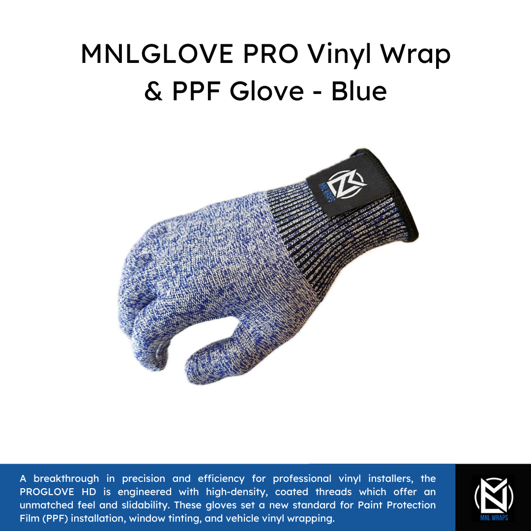 MNLGLOVE PRO Vinyl Wrap & PPF Glove - Blue