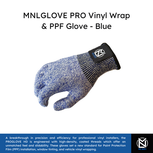 MNLGLOVE PRO Vinyl Wrap & PPF Glove - Blue