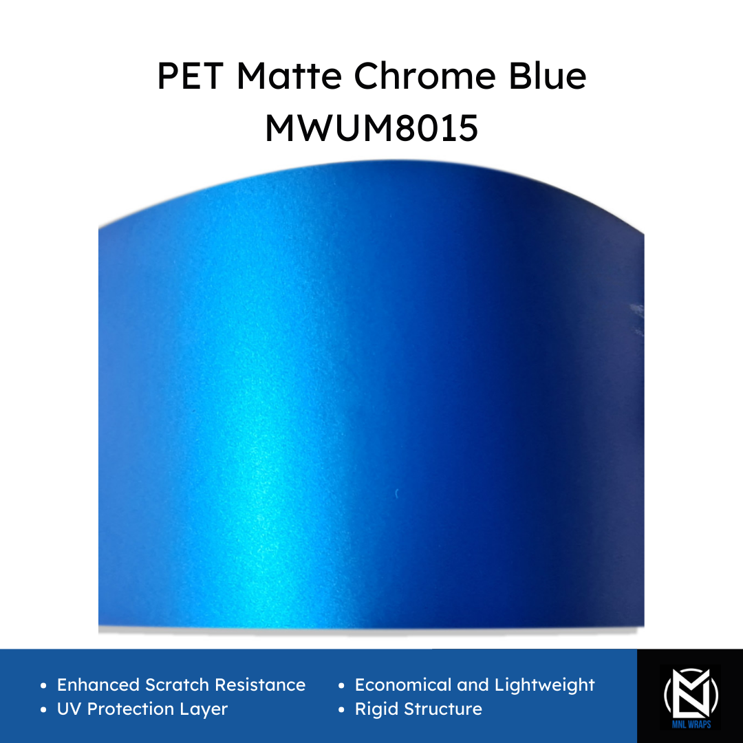 PET Matte Chrome Blue MWUM8015