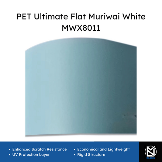 PET Ultimate Flat Muriwai White MWX8011