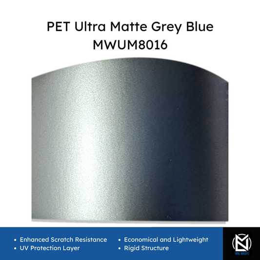 PET Ultra Matte Grey Blue MWUM8016