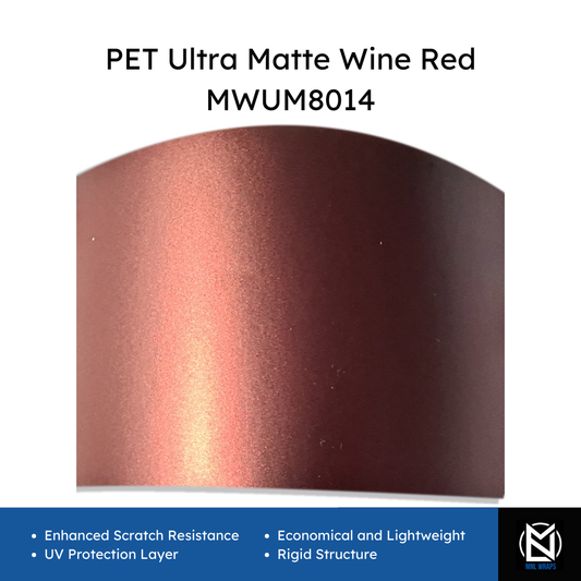 PET Ultra Matte Wine Red MWUM8014